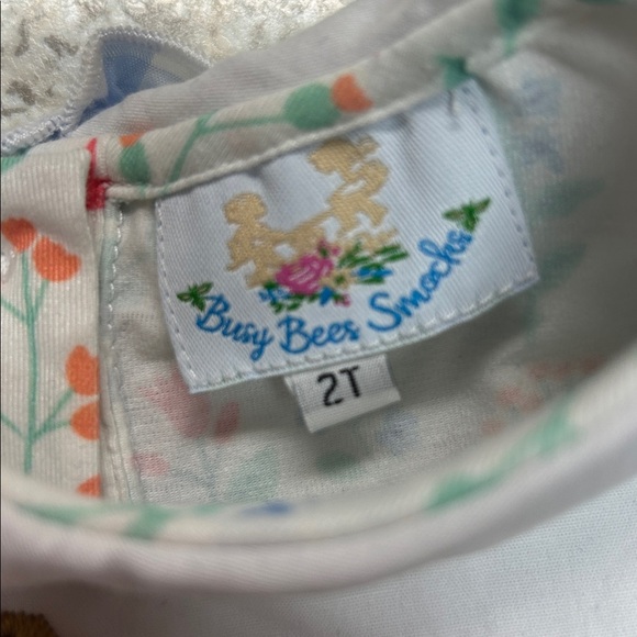 Busy Bee Smocks bloomer set  with Pumpkin Embroidery - Picture 2 of 4